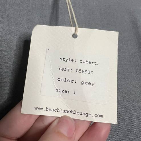BeachLunchLounge  Grey Roberta Bell Long Sleeve Blouse