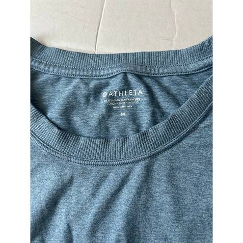 Athleta  Uptempo Tee Blue Short Sleeve Size M