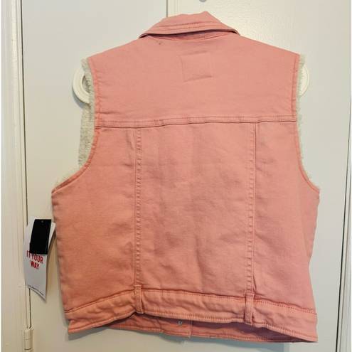 Celebrity Pink New!  Sherpa Vest Size M