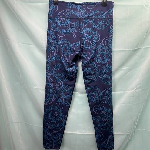 L.L.Bean  women’s size small blue, Paisley and floral leggings.