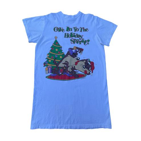 Looney Tunes Vintage 1995 Christmas Taz Give In To The Holiday Spirit White Graphic T-shirt