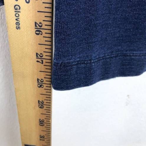 J.Jill Pure  Women Jeans Sz Small Blue Pull On Pants 33x28 Ankle Mid Rise Stretch