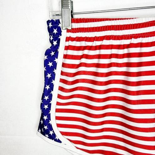 Krass & Co. Athletic Running Shorts American Flag Design Sz M (28x3) No Liner