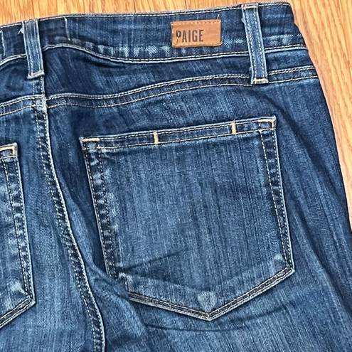 Paige  Women’s Skyline Skinny Stretch Blue Denim 5-Pocket Jeans Size 27