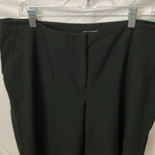 J.Jill : Black dress stretch pants with pockets- wide leg- Closet staple- size 18