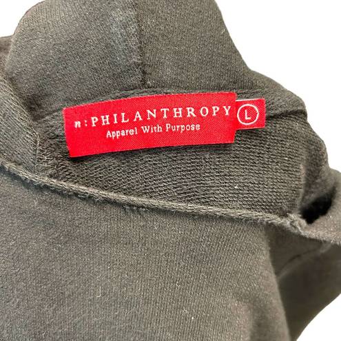 n:philanthropy  Penny Tie-dye Hooded Sweatshirt In Black Multi Size Large