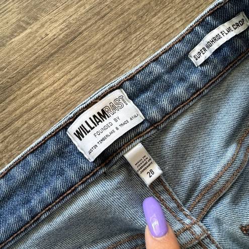 William Rast  super high rise flare crop jeans ✨