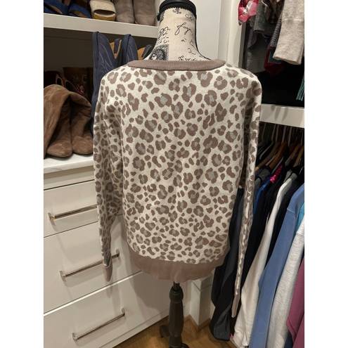 DKNY  Leopard Print Sweatshirt Women's Medium NWT