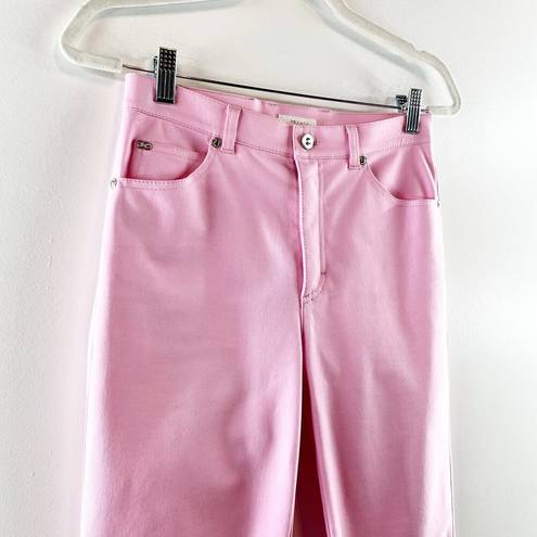 Bubblegum Escada High Waisted Ankle Length Straight Leg Jeans Stretch  Pink 36