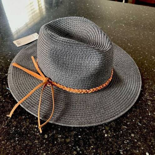 Relativity NWT  Blue Sahara Hat Panama Sun Hat one size  medium large 100% paper