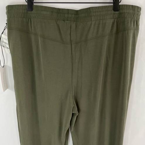 Treasure & Bond New  Soft Modal Knit High Waist Joggers Olive Sarma