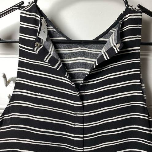 ALC Frank ALC | ‘Anise’ Silk Striped Tank Top - Black and White