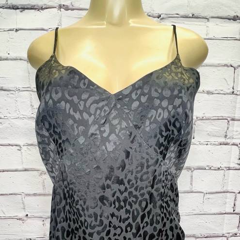 The Range  Leopard-Print Satin Slip Dress NWOT