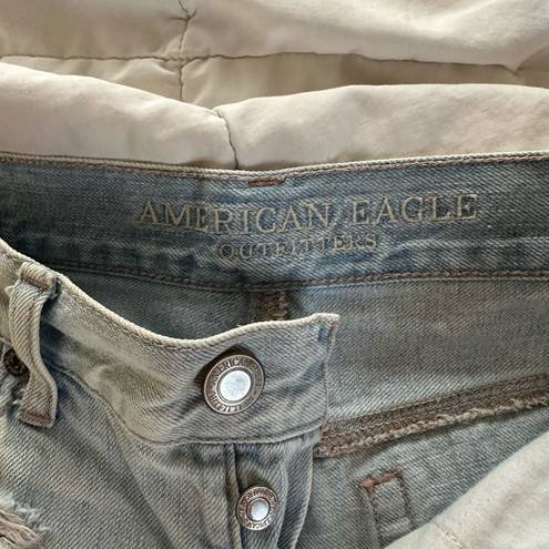 American Eagle  distressed denim shorts. Size 0