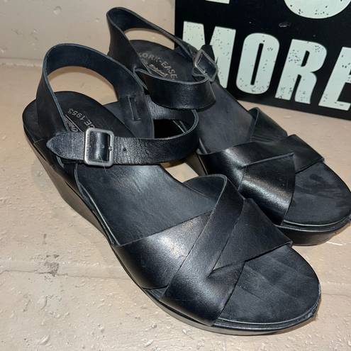 Kork-Ease The Original  Ava 2.0 black platform Sandals, size 11, thick straps