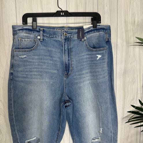 American Eagle NWT  Plus Size Ripped Cool Classic Mom Jeans Crop Ankle 16 Short