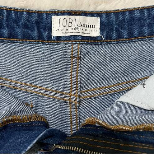 Tobi Cowboy Couture! Two-Tone Jean shorts