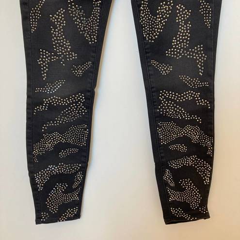 L'Agence NWT  Margot Embellished Cropped High-Rise Skinny Jeans Size 23