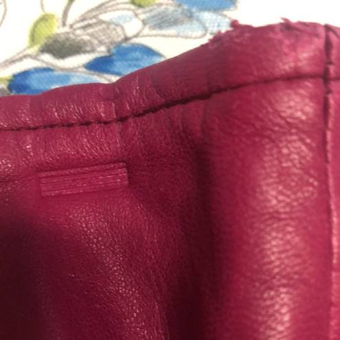 Cedars vintage leather skirt never worn modern S Pink