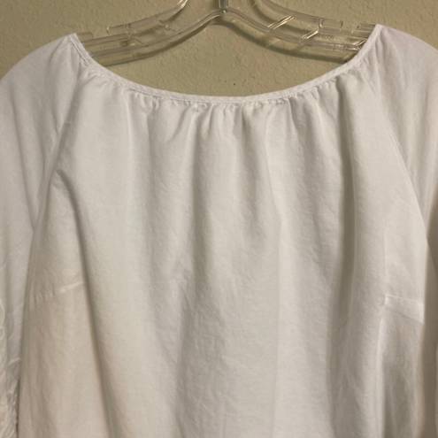 Isabel Maternity Maternity Dress Embroidered White Cotton Size Small