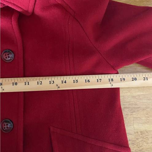 London Fog  Red Wool Peacoat Size SM