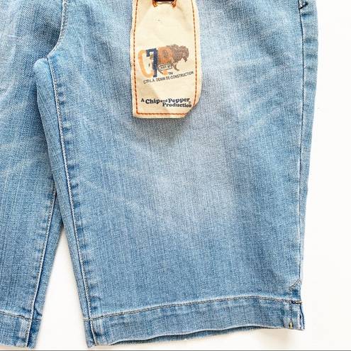 Chip & Pepper Vintage  Shorts Light Wash Denim Y2K Bermuda Jean Size 7 Junior NWT