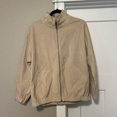 Lucy Avenue Corduroy Khaki Jacket Size M