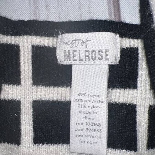 West of Melrose  Plaid Love Women’s Crop Tank Black & White Women’s Large