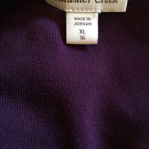 Coldwater Creek Coldwater Purple XL (16)Creek Sweater Top