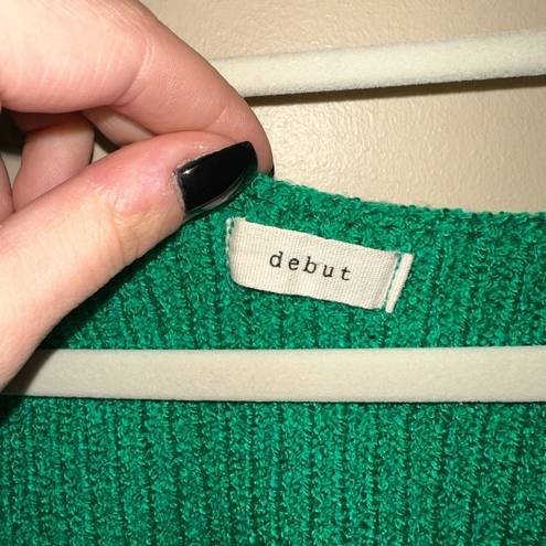 Debut Green Knit Crop Top