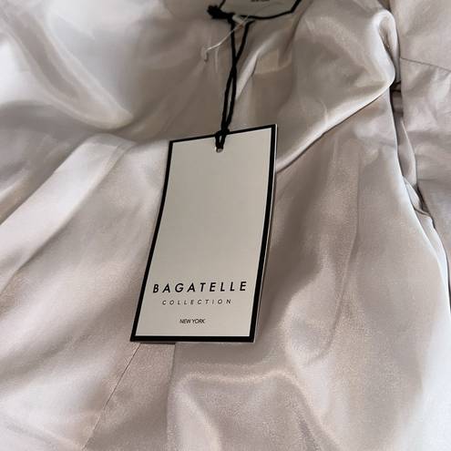 Bagatelle NWT  Collection Trench  Coat White/Cream / Latte Double Breasted M