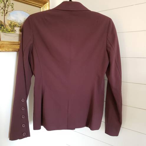 Laundry by Shelli Segal Vintage 1995  deep plum blazer size 2