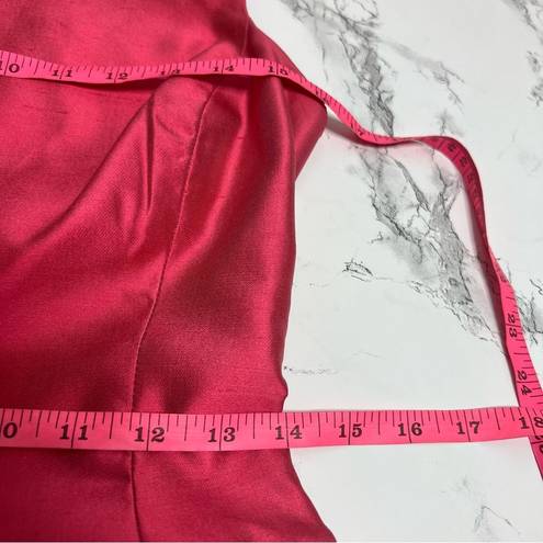 Oscar de la Renta Vintage  pink label silk Structured Skirt Cocktail Dress Sz 8