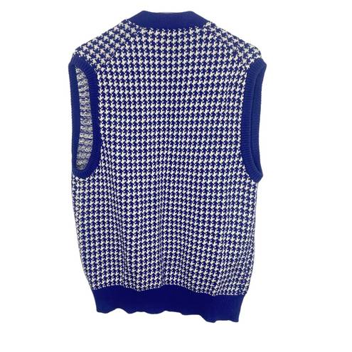 Brooks Brothers Vintage  cotton houndstooth sweater vest size large