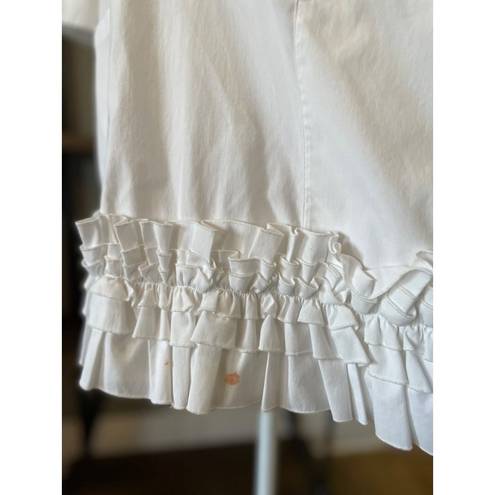 Jason Wu  Oversized Ruffle Shirt White Womens Size Small