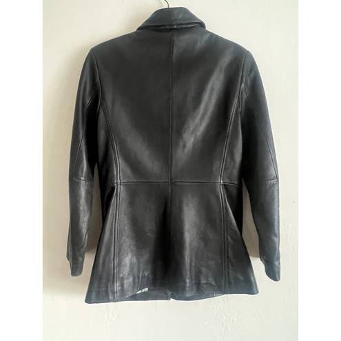 Gallery Super soft black leather  jacket Size S