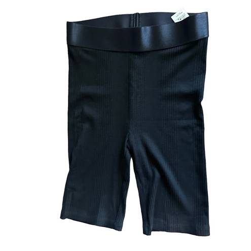 The Range  Division Rib Bike Short Black MEDIUM Ribbed Slinky Silky