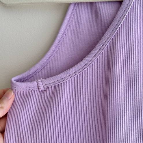 Krass&co J.o& Light Support Seamless Rib Knit Tank Top, Lilac/Lavender Tank, Size M-L