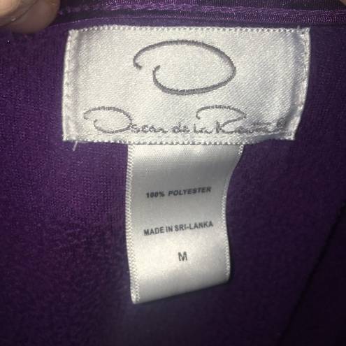 Oscar de la Renta  purple fleece M pullover