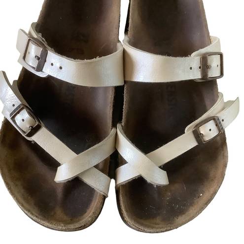 Birkenstock  Mayari beige strappy sandals Sz 37 US 7