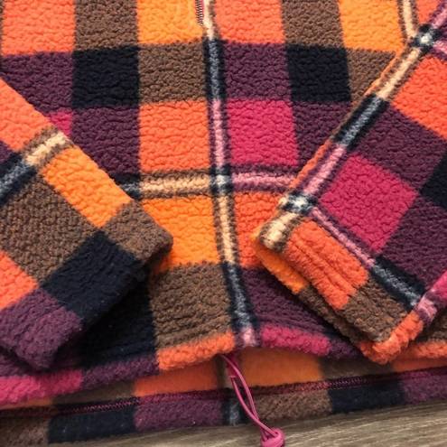 American Eagle  plaid sherpa