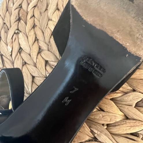 Saint Laurent Yves  shoes YSL black Suede Ankle Strap D'Orsay Heels Pumps