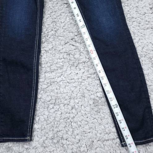 Silver Jeans  Suki Curvy Fit Mid Rise Skinny Jeans Dark Wash Blue Size 25 x 29