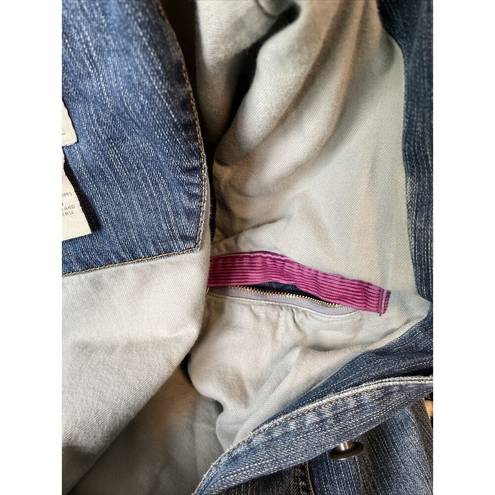 L.L.Bean  Women’s  Lined Jean Jacket Denim Button Size M