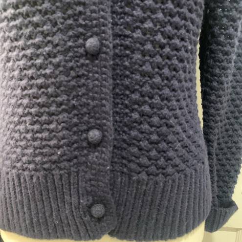 L.L.Bean  | crochet wool blend cardigan