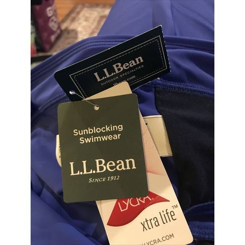 L.L.Bean  Regular Beansport Swim Skirt Blue Skort Mix & Match  Size 16  New