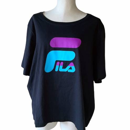 NWT  Osanna Tee Fila Color Block Logo  3X