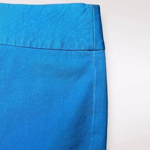 Banana Republic Stretch Pencil Skirt Aqua Blue Cotton Blend 6