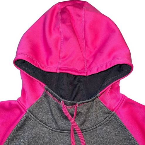 Danskin Now Womens Hoodie Pullover Hooded Sweatshirt Dri More Gray Pink Medium