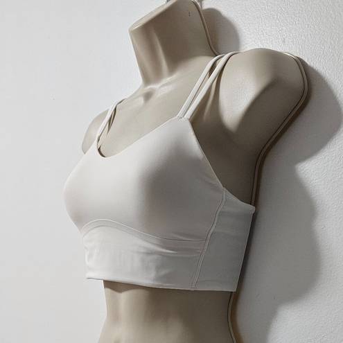 Lululemon Like a Cloud Longline Bra Light Support White Women's Size 6 LW2CSIS